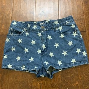 BDG High Rise Star printed Shorts